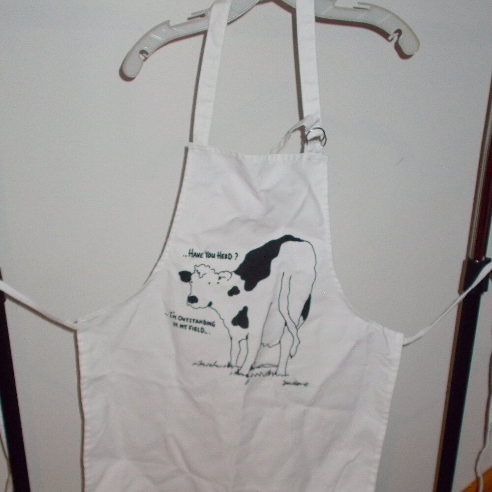 NWOT funny cow apron